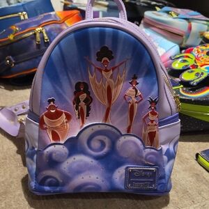 Loungefly Disney Hercules Singing Muses Zero To Hero Backpack w/wallet